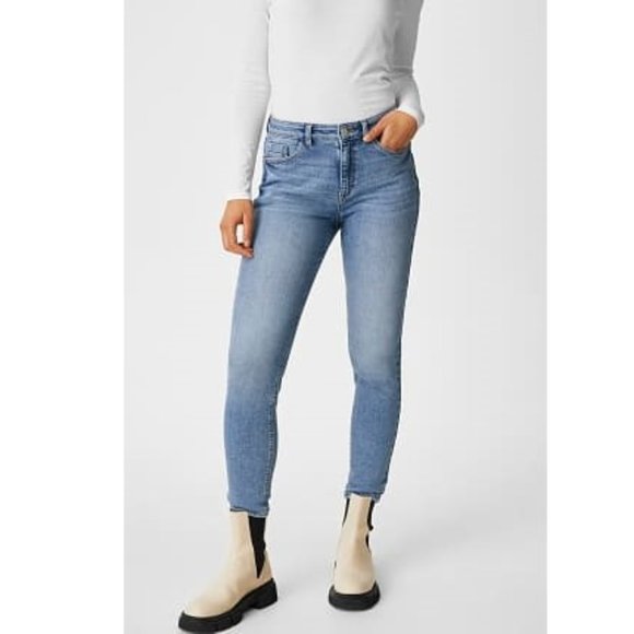 Fashion Nova Blue Skinny Jeans P4052 - Picture 1 of 9